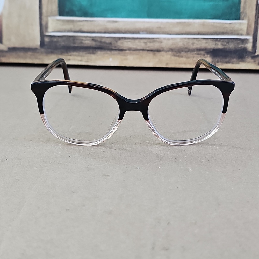 Warby Parker Laurel 615 Eyeglasses Frames Brown Tortoise Clear 52-17-140 Womens